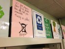 Les poubelles 'papier' créées par les élèves de 5ème en juin (...)