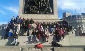 Les élèves à Trafalgar Square